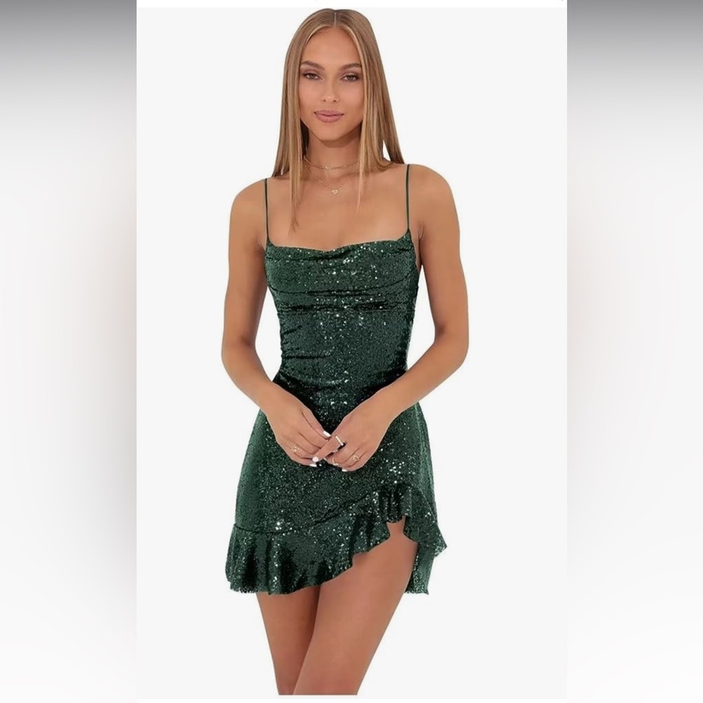 Size 4 sparkly green hoco dress